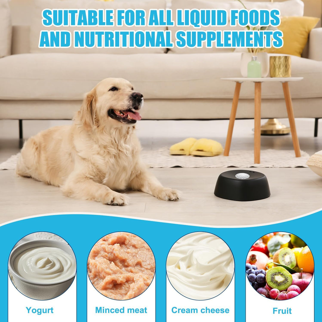 Schleckball Hund, Lick Bowl Für Hunde, Hundelickspielzeug, PP Nassfutter Lick Pad mit Saugnapfbecher