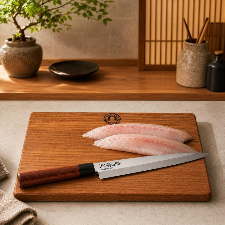 KAI Seki Magoroku Redwood Yanagiba Sushi-Messer 21cm – Exklusives japanisches Profi-Messer mit Edels