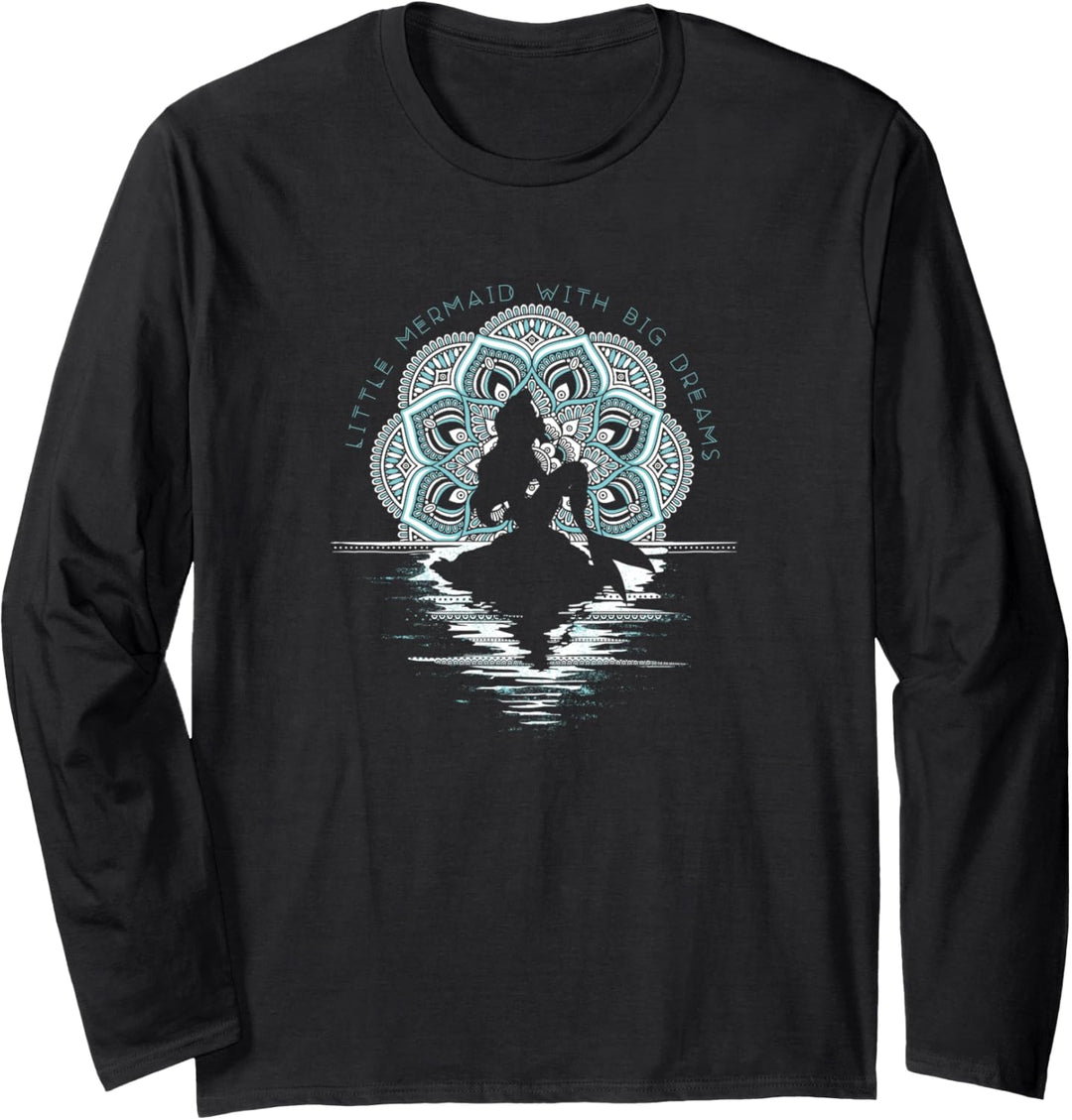 Disney The Little Mermaid Big Dreams Henna Pattern Sunset Langarmshirt