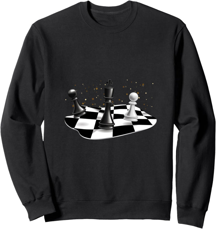 Schachfiguren Schachspiel Schachbrett Taktik Schachspieler Sweatshirt