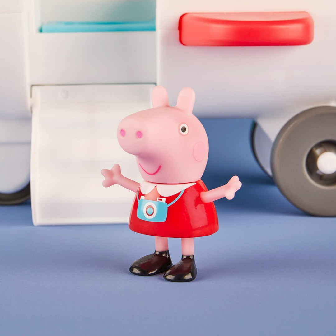 Peppa Pig Peppa's Adventures Peppa Flugzeug, Vorschulspielzeug, das wirklich fährt, Unisex, 1 Figur