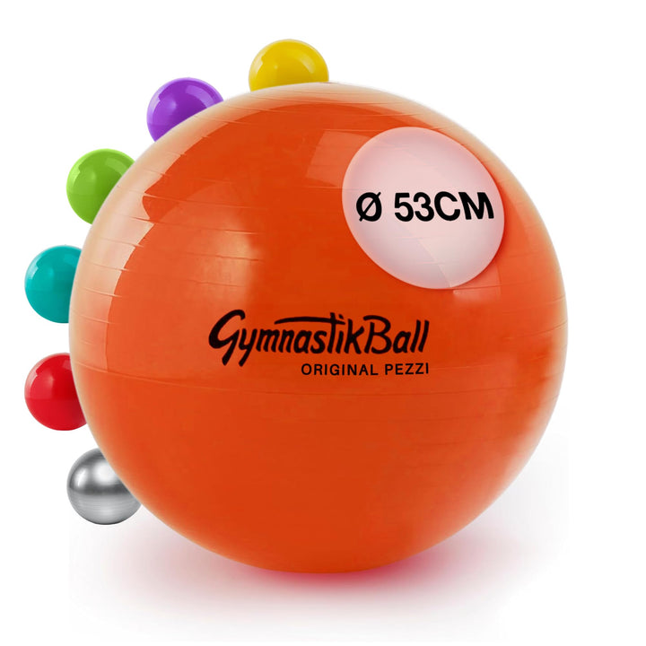 PEZZI - Gymnastikball Original Pezziball Standard 42-75cm Ø – Sitzball für Therapie, Sport & Büro -
