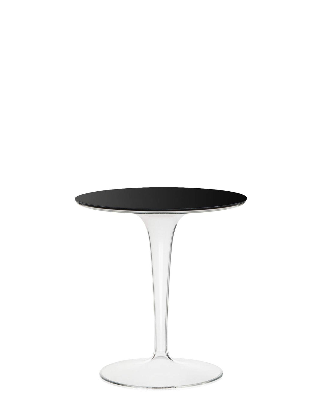 Kartell Tip Top Beistelltisch, Schwarz glänzend Piano in PMMA Nero, Piano in PMMA Nero