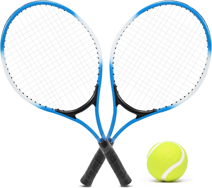 Cocoarm 1 Paar Tennisschläger Set für Kinder mit Tennisball und Tragetasche, 2 x Schläger, Beachtenn