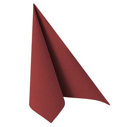Premium Servietten "ROYAL Collection" 1/4-Falz 40 cm x 40 cm bordeaux für Hochzeitsfeier. Menge: 250
