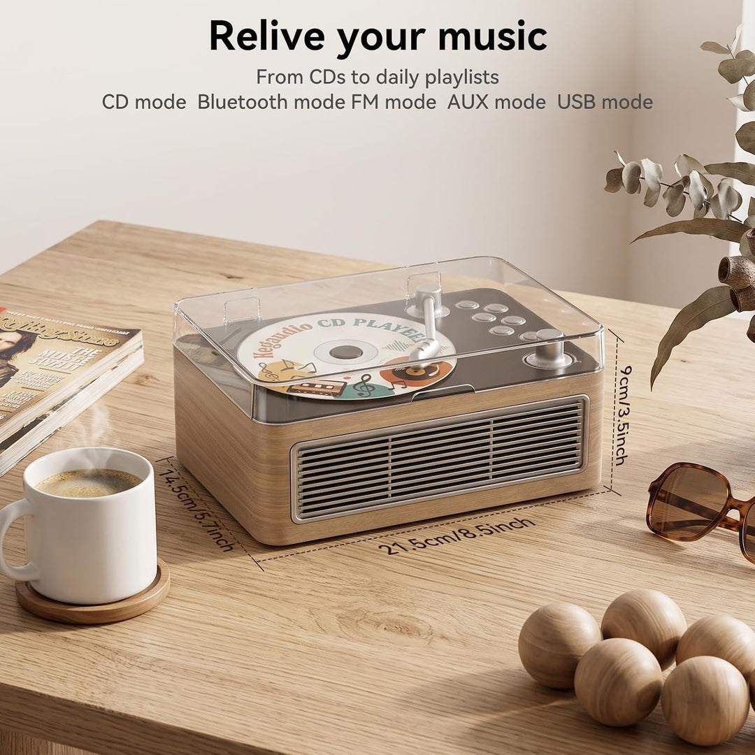 CD Player Tragbar Bluetooth: Kegaudio Radio mit CD-Player Tragbarer mit Lautsprecher Fernbedienung U