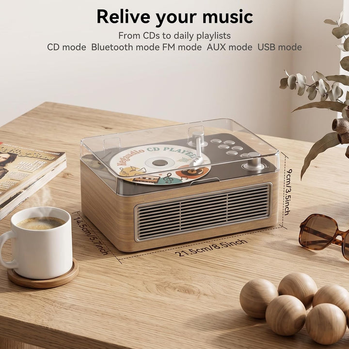 CD Player Tragbar Bluetooth: Kegaudio Radio mit CD-Player Tragbarer mit Lautsprecher Fernbedienung U