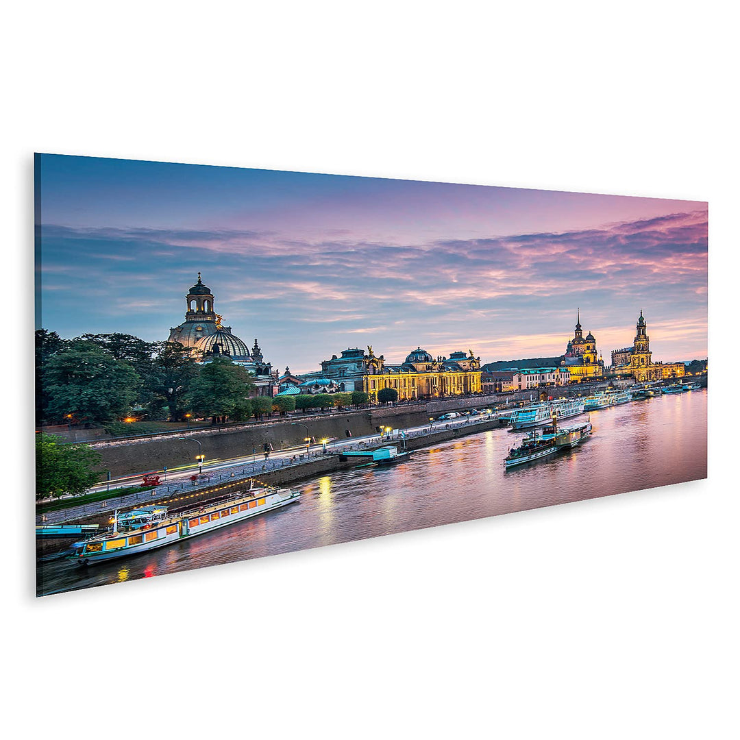 islandburner Bild auf Leinwand Dresden Deutschland Über Der Elbe Bilder Wandbilder Poster Leinwand 1