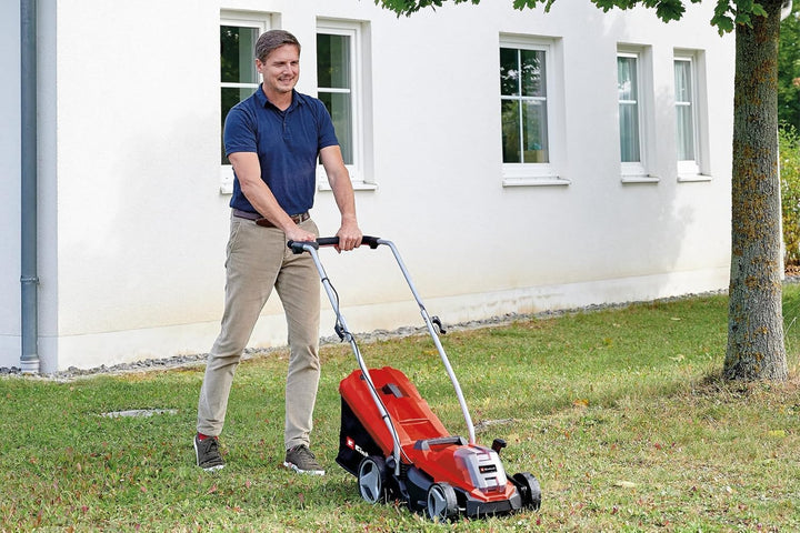 Einhell Akku-Rasenmäher GE-CM 18/33 Li Kit Power X-Change (18 V, 33 cm Schnittbreite, bis 200 m², Br
