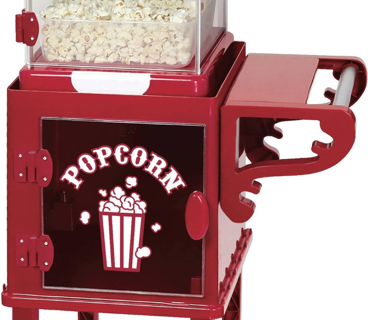 Retro XXL Popcorn-Maschine mit Wagen 1,15 Meter hoch Grosser Popcorn-Maker Epiq 80001270 - Ein Hingu