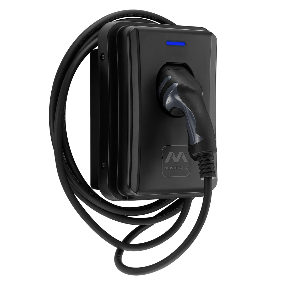 Masterplug EV Wandladegerät für Elektro- und Einstecken-Hybridfahrzeuge vom Typ 2, mit 5m Langem Kab