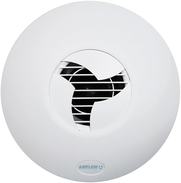 Airflow iCON 30 Badlüfter Abluftventilator – 100mm/4 | 33 l/s Luftstrom, Energieeffizient 10,7W, Lei