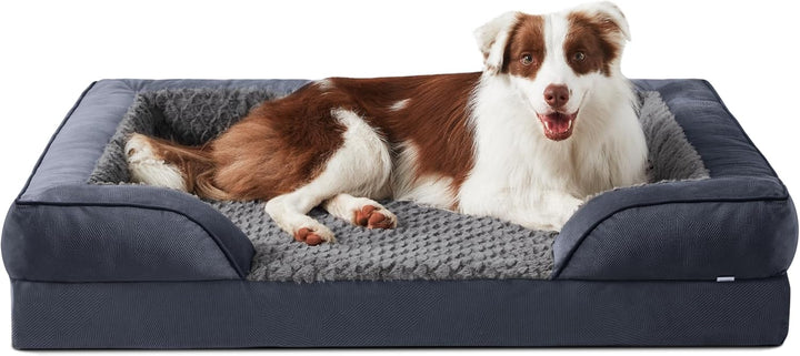 JOEJOY Orthopädisches Hundebett Mittelgrosse Hunde, Memory Foam Hundesofa, Abnehmbarem Waschbares Hu