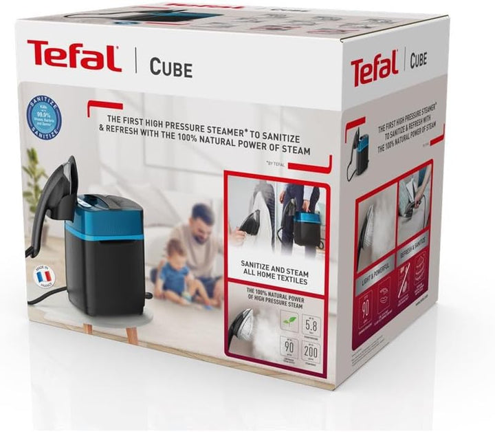 Tefal Hygiene-Dampfglätter UT2020 CUBE, Desinfizieren, Hygienische Reinheit | Vertikales Dampfreinig
