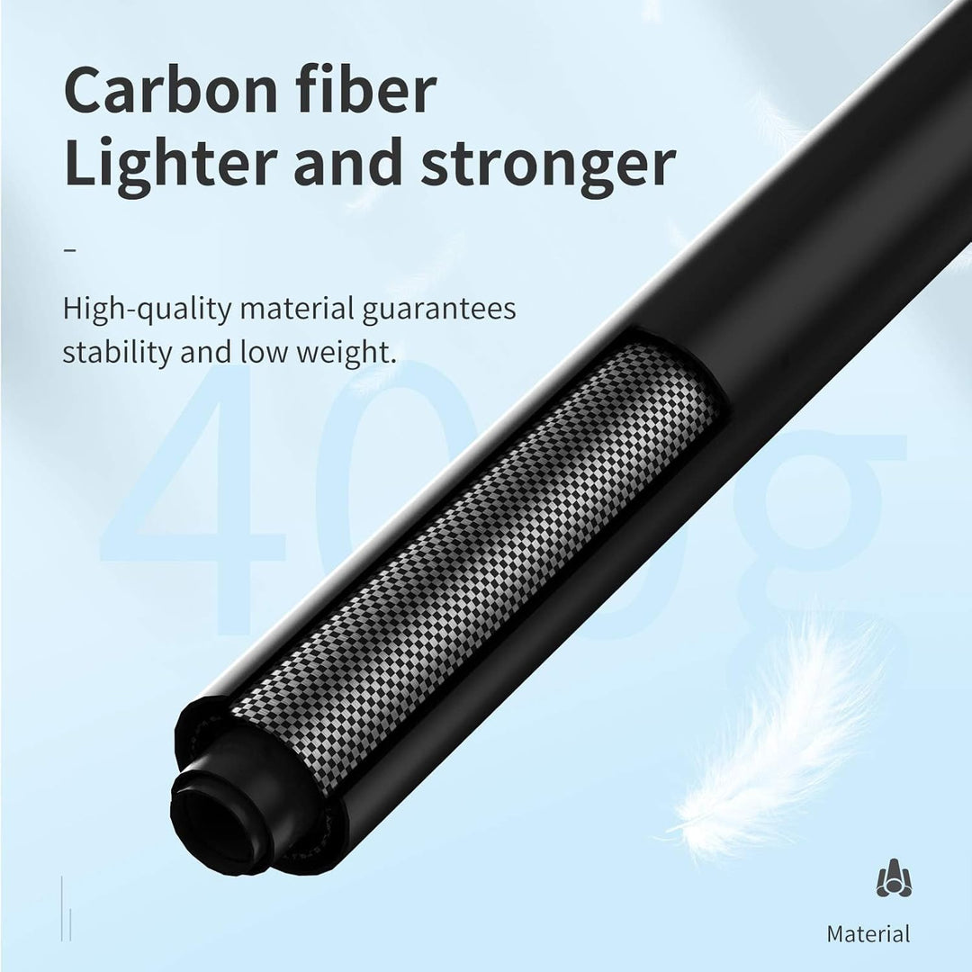 TELESIN 3M/118 Langes Carbon-Handheld-Selfie-Stick Ausziehbares Pol-Einbeinstativ für GoPro Max Hero