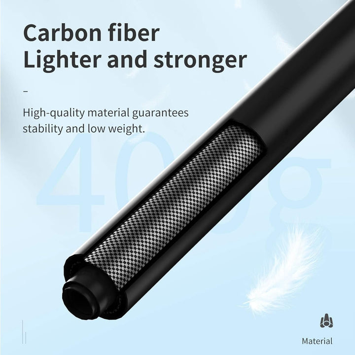 TELESIN 3M/118 Langes Carbon-Handheld-Selfie-Stick Ausziehbares Pol-Einbeinstativ für GoPro Max Hero