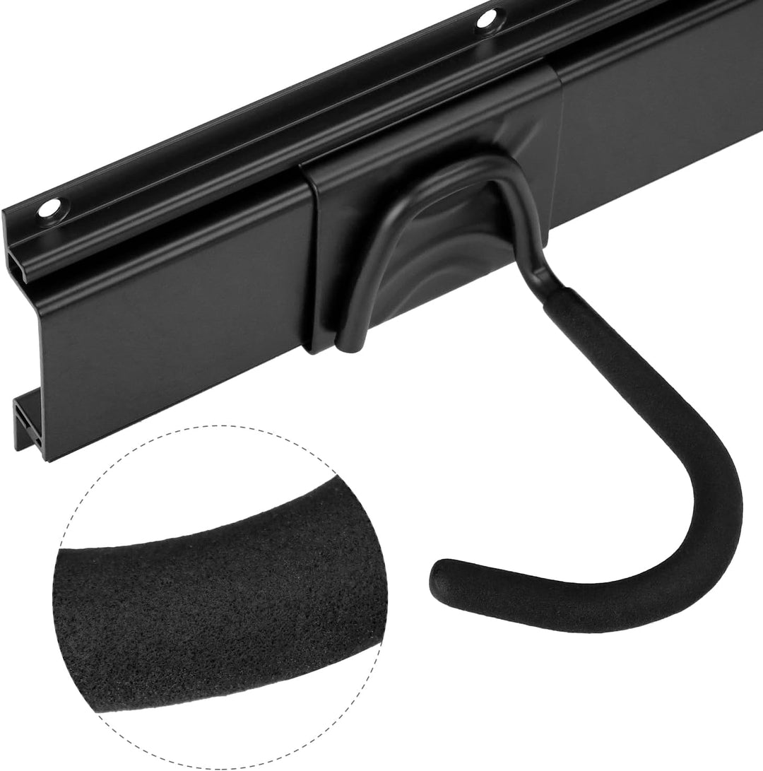 QWORK® Verstellbare Fahrradaufhängung für 5 Fahrräder und 3 Helme, Fahrräder Vertikal Wandhalterung,