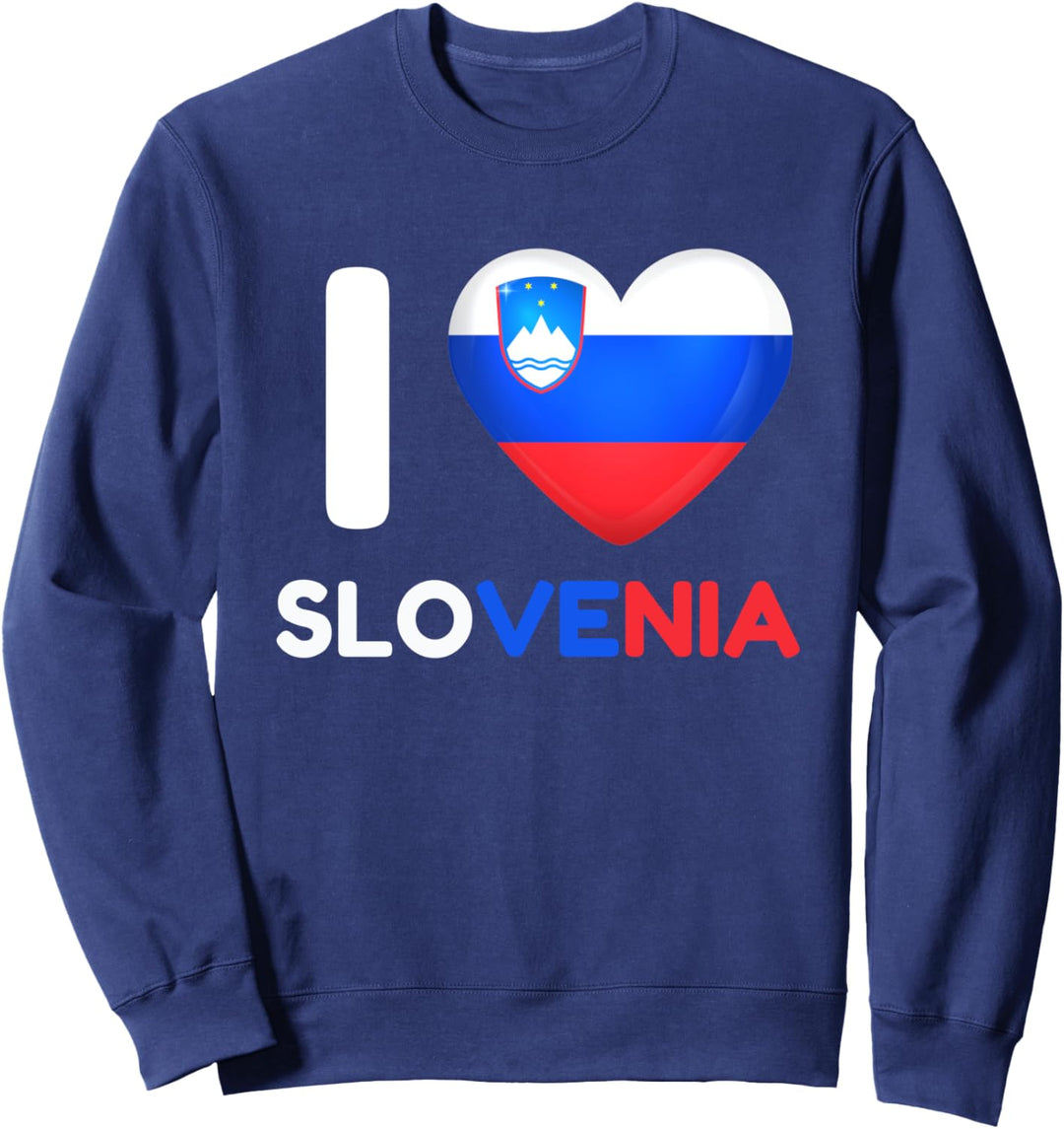 I Love Slowenien Herz Slowenien Slowenien Familienreise Sweatshirt
