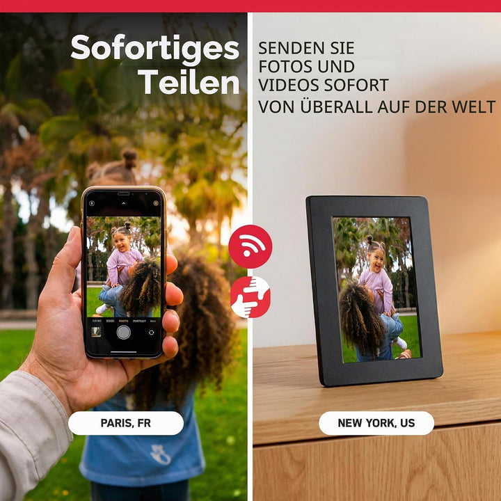 Agfa Photo - Bilderrahmen Realiview 7' 7 Zoll mit WLAN, 7 Zoll mit WLAN