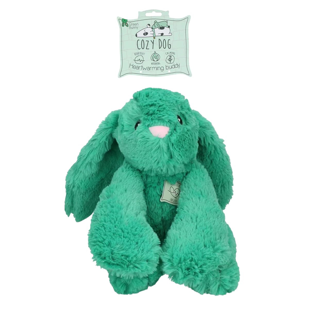 Cozy Dog Bunny Kuscheltier Hund - Kuscheltier mit Herzschlag - Plüschtier Hund - reduziert Trennungs