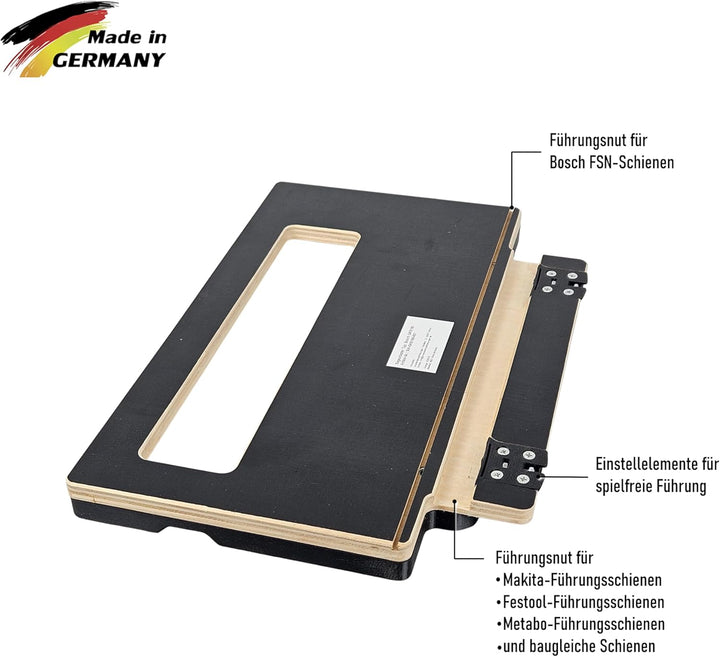Führungsschienenadapter kompatibel mit Bosch GKS 190 für FSN-Schiene und weitere Marken-Führungsschi