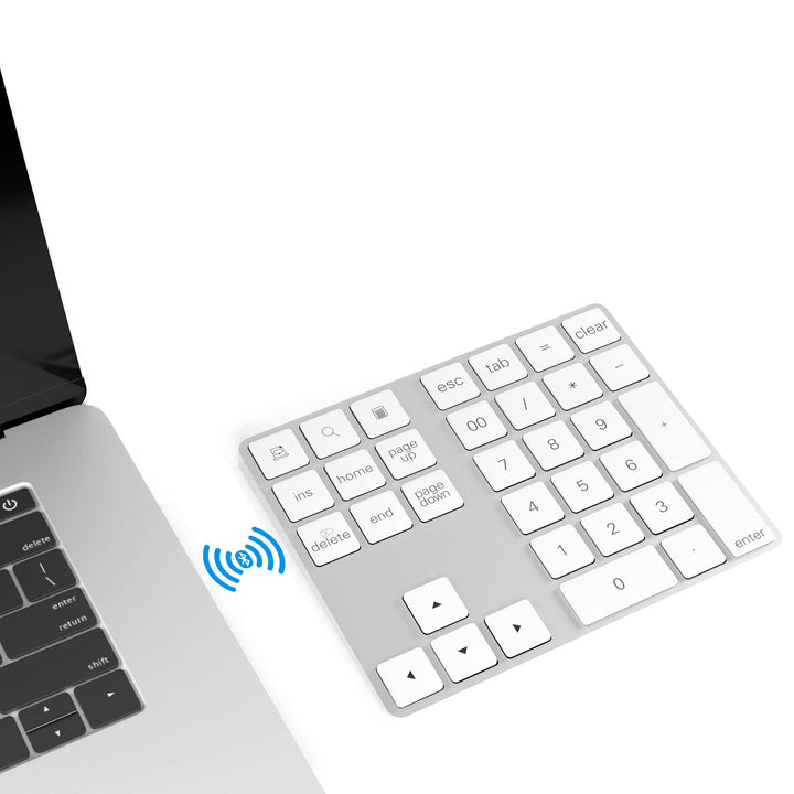 Bluetooth Ziffernblock, Bluetooth Nummerntastatur 34-Tasten, Wireless NumPad kabellose Nummer Tastat