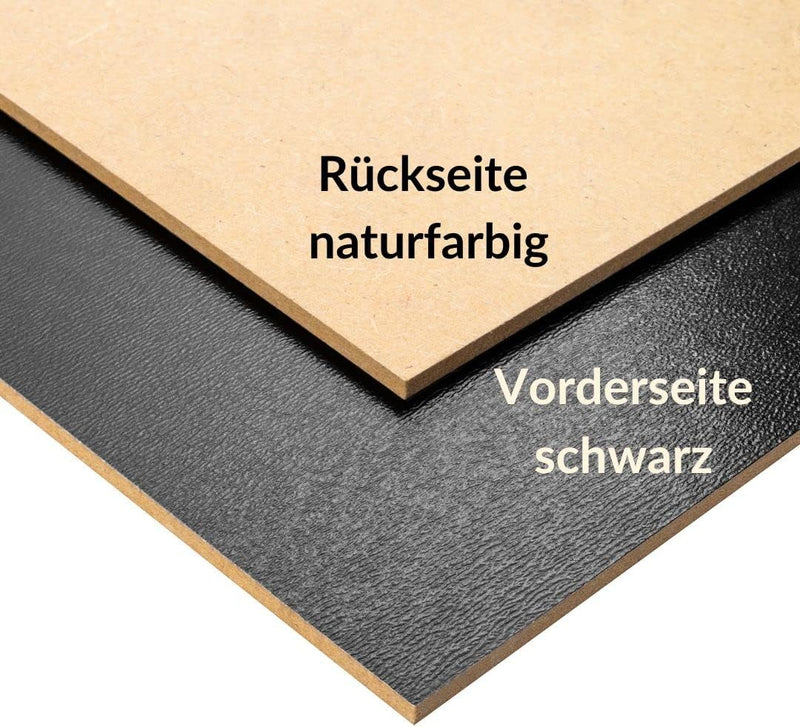 Creative Deco 10 x Schwarze A3 MDF Platten | 420 x 300 x 3 mm | Dünne Holz-platten | Perfekt für Las