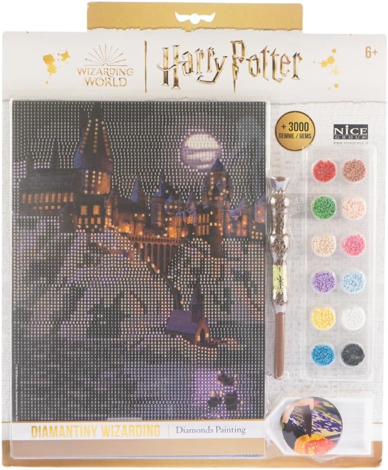 DIAMANTINY Harry Potter Landscape Boats To Hogwarts – Mosaik, Crystal Art, Diamond Painting – 1 Bild
