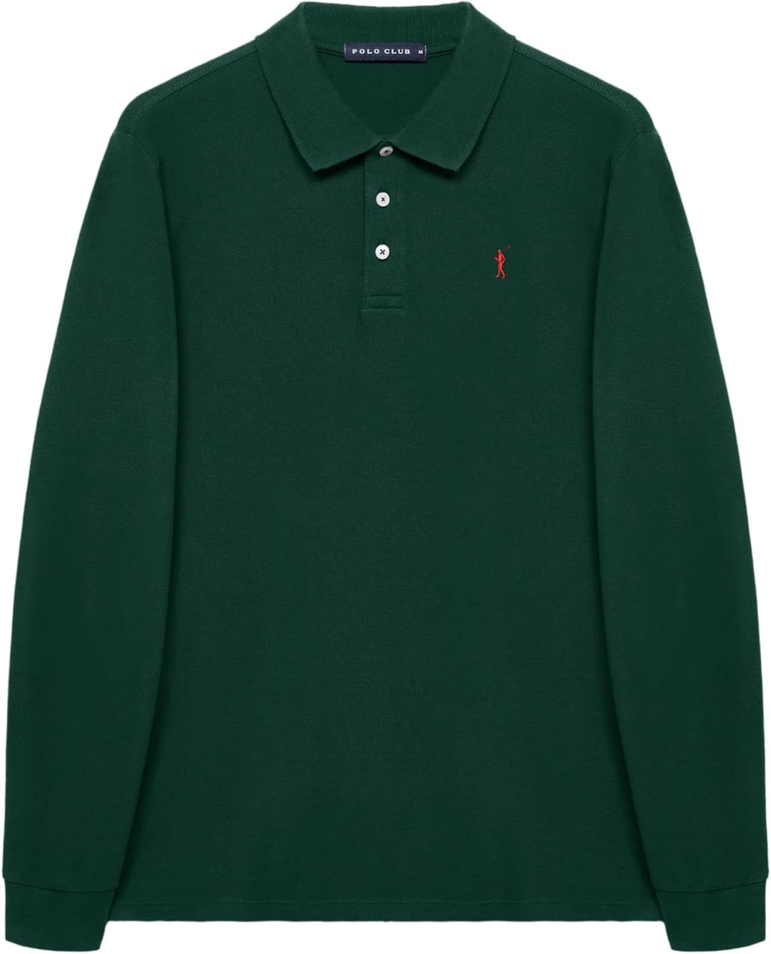 Polo Club Herren Poloshirt Kurzarm Regular Fit Baumwolle Männer Polohemd Longsleeve M Grün, M Grün