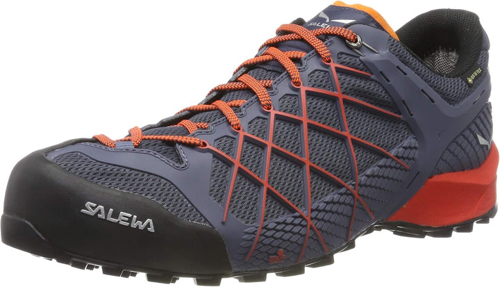 Salewa Herren Ms Wildfire Gore-tex Trekking-& Wanderhalbschuhe 47 EU Ombre Blue Fluo Orange, 47 EU O