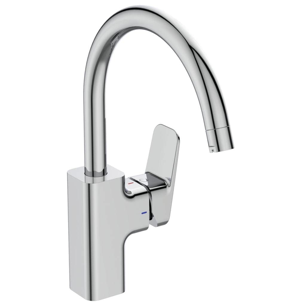 Ideal Standard BD335AA Ceraplan Küchenarmatur Niederdruck hoher Auslauf ohne Handbrause Niederdruck,