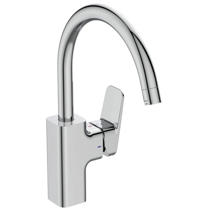 Ideal Standard BD335AA Ceraplan Küchenarmatur Niederdruck hoher Auslauf ohne Handbrause Niederdruck,