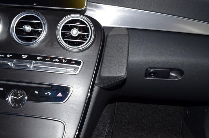 KUDA 1295 Halterung Kunstleder schwarz für Mercedes C-Klasse (W205/S205) ab 2014, 1295