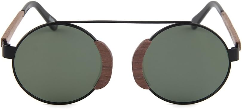 Naturjuwel Holz Sonnenbrille Herren Damen schwarz polarisiert Holzbrille Panther Design Brille inklu