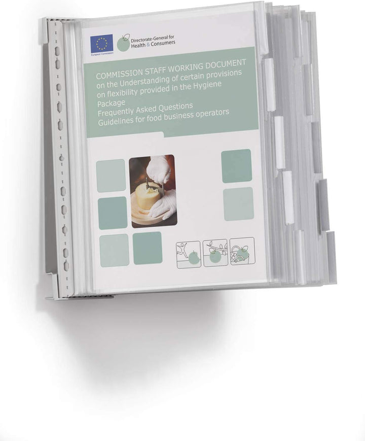Durable Sichttafelsystem Function Safe Wall 10 mit 10 Sichttafeln, 583100 Wand (geschützt) 10 Tafeln