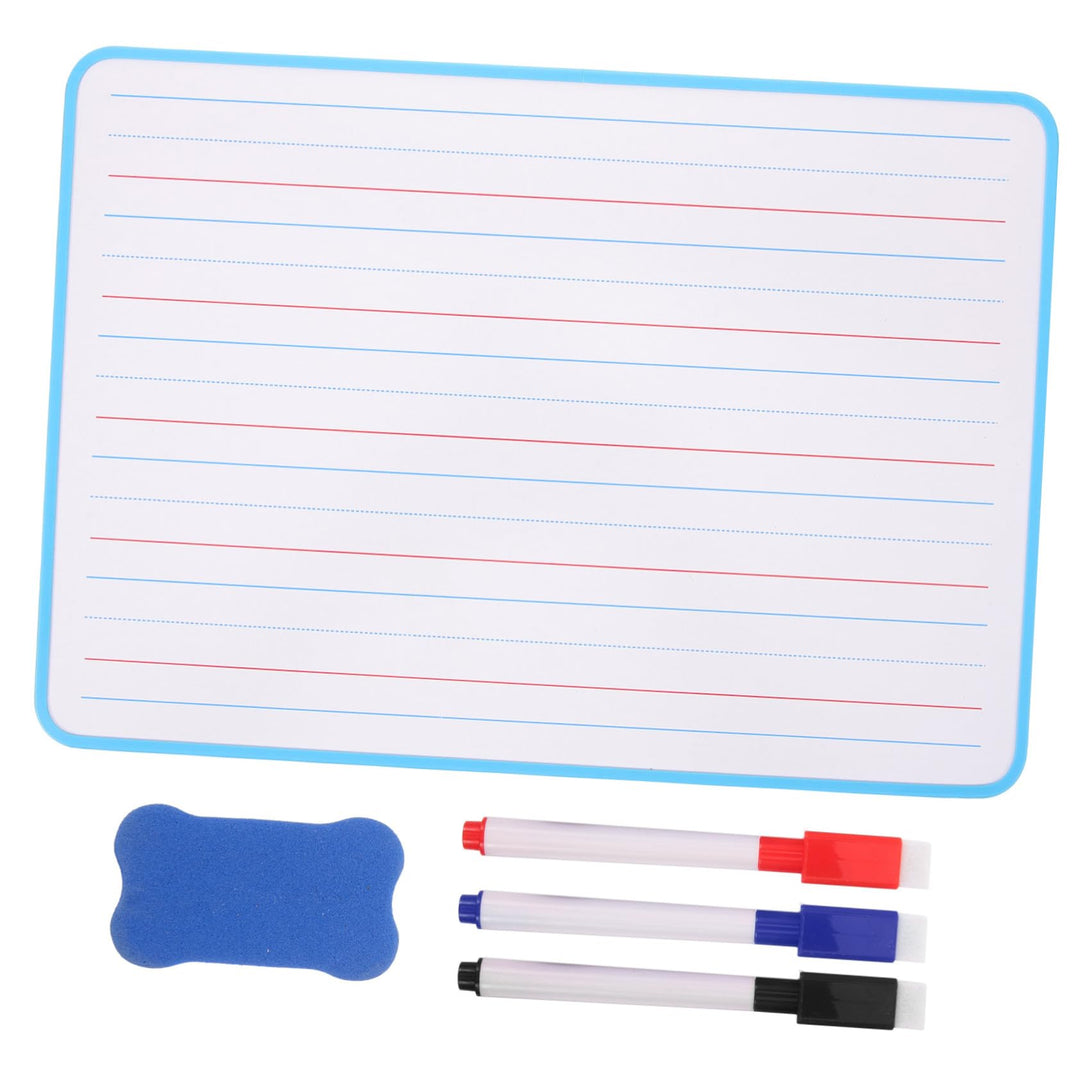 BESPORTBLE Kinder Whiteboard Doppelseitig Linierte Trockene Whiteboard Tafel A4 Tragbar Für Schüler