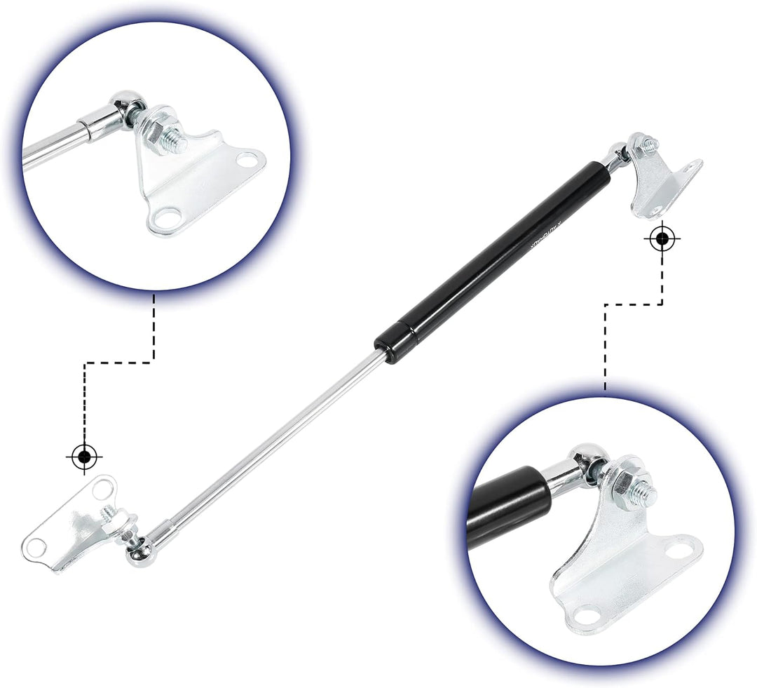 X AUTOHAUX 2 Stück Auto Gasdruckdämpfer Gasdruckfeder 300N/67LB Kompressionsfeder Lift-O-Mat Scharni