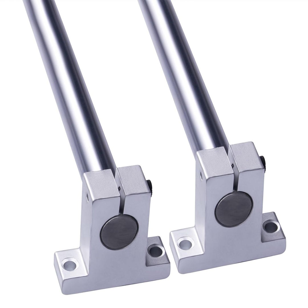 GooEquip 2 Stück Linearwelle Ø20mm 1200mm Linearführung Horizontale Präzisionswelle Linearlager + 4