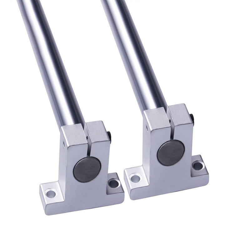 GooEquip 2 Stück Linearwelle Ø20mm 1200mm Linearführung Horizontale Präzisionswelle Linearlager + 4