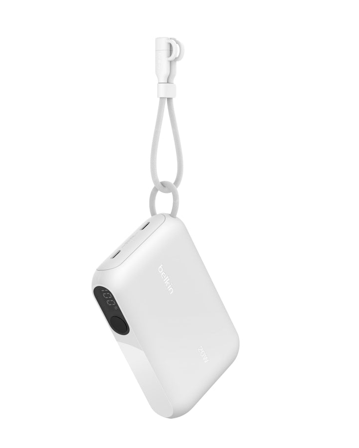 Belkin BoostCharge 10000mAh Power Bank, Digitale Akkuanzeige – Weiss, Weiss