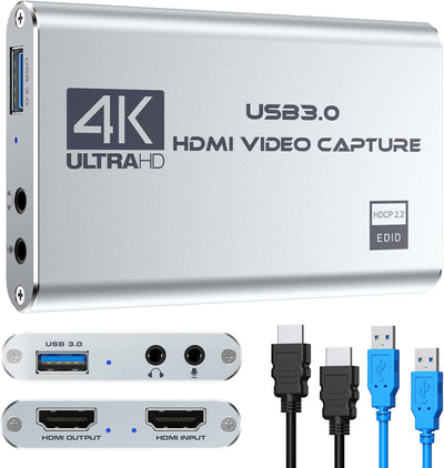 Rybozen Game Capture Karte USB 3.0 Video Capture Card HD 1080P HDMI Videoaufnahme mit Live- Übertrag
