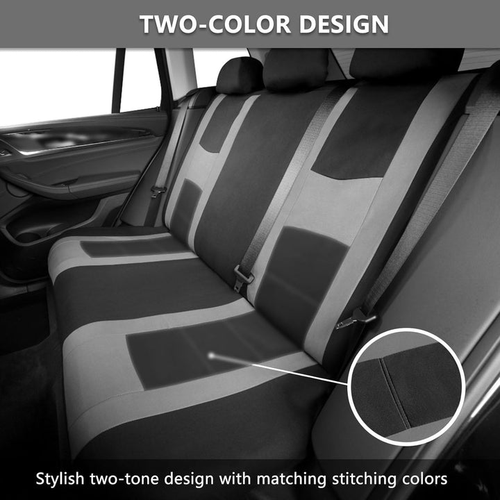 9 Stück Universal Autositzbezüge, Sitzbezüge Auto Für 5 Sitzer, Autositzauflage Set Seiten-Airbag-ko