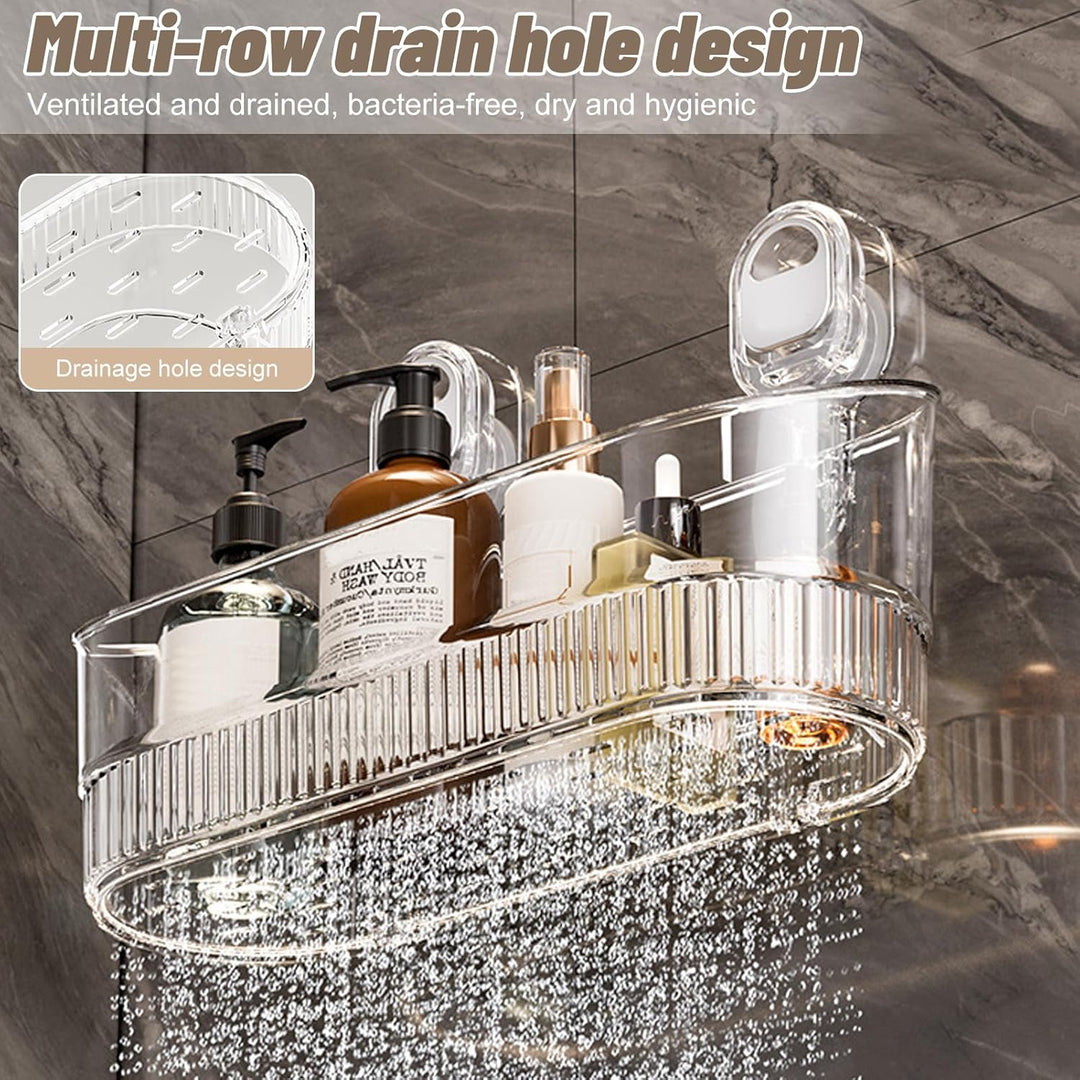 Duschablage Ohne Bohren, Bad Regal Hängend, Badezimmer Organizer, Wandregal, Aufbewahrungsregal, Dus