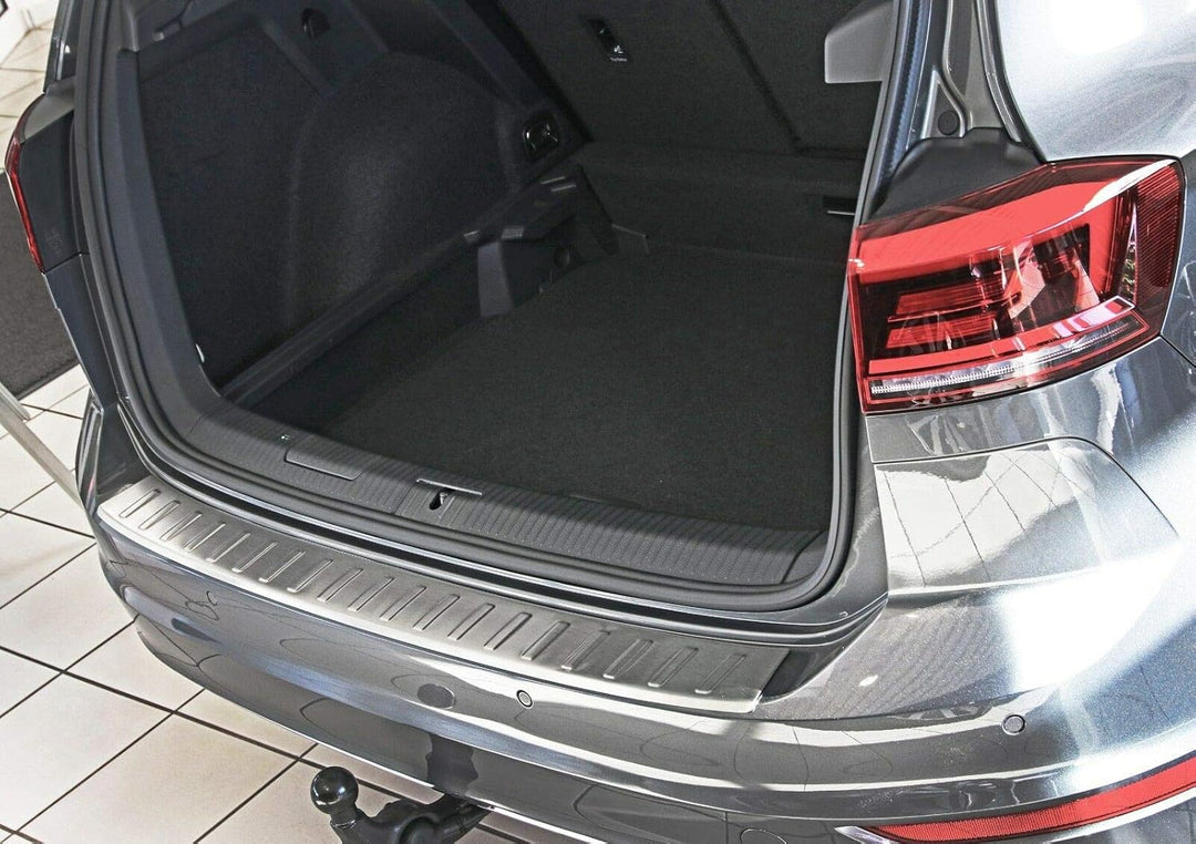 Ladekantenschutz Edelstahl MATT kompatibel für VW GOLF SPORTSVAN | ab 2014 | mit Abkantung | premium