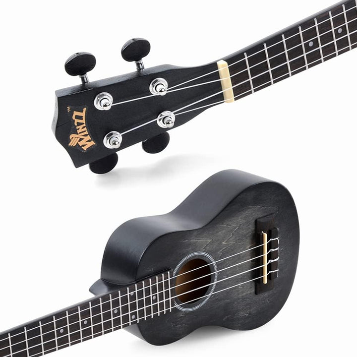 Winzz 21" Sopran Ukulele Anfänger Set Kinderm Erwachsene, Einzigartiges Farbdesign, mit Tasche, Stim