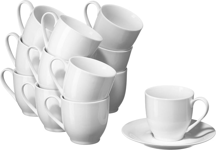 METRO Professional Kaffeetasse Fine Dining, Porzellan, 100 ml, wei§, 6 StŸck