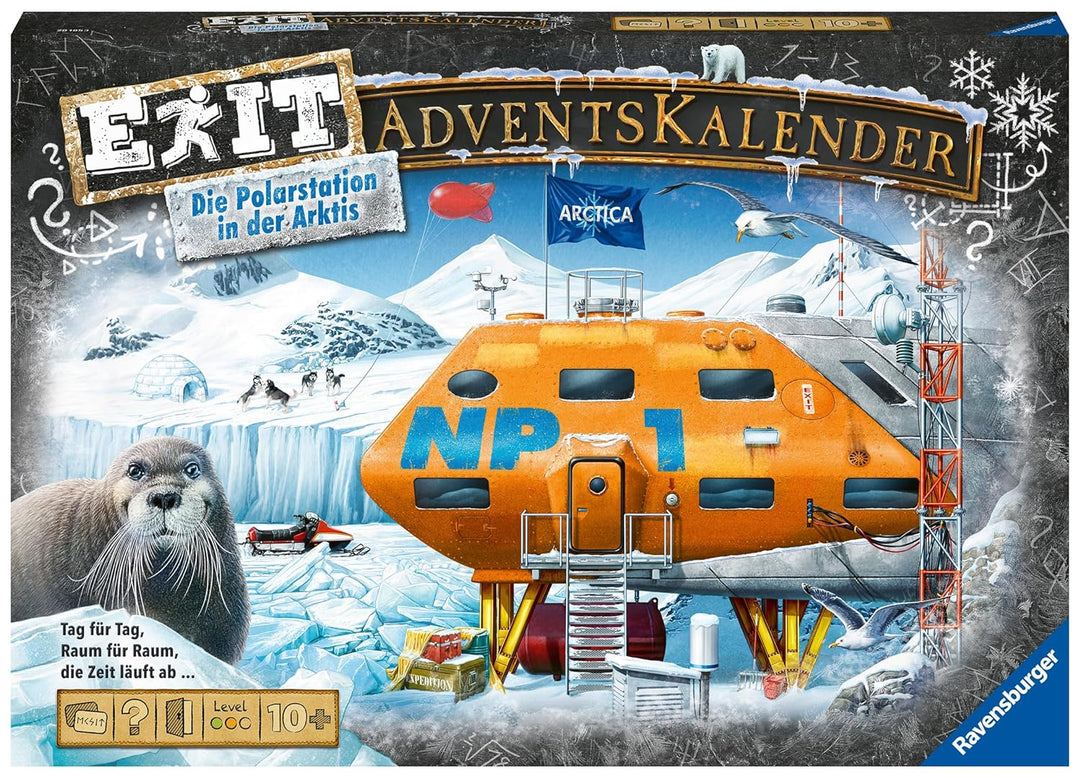 Ravensburger EXIT Adventskalender "Die Polarstation in der Arktis" - 25 Rätsel für EXIT-Begeisterte