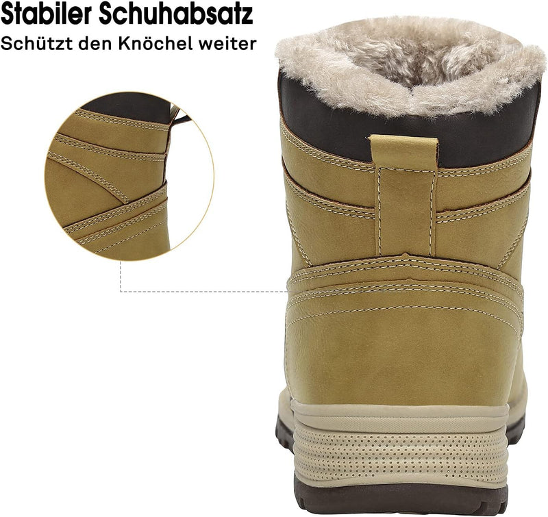 Mishansha Winterschuhe Warme Gefütterte Herren Damen Winterstiefel Wasserdicht Trekkingschuhe Wander