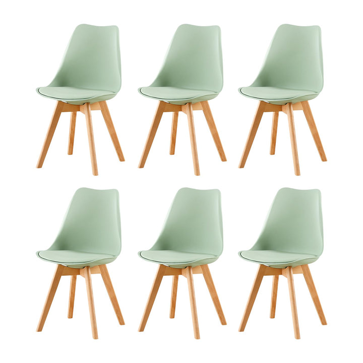 EGGREE 6er Set Esszimmerstuhl Skandinavischer SGS Geprüfter, Design Küchenstuhl Essstühle mit Polste
