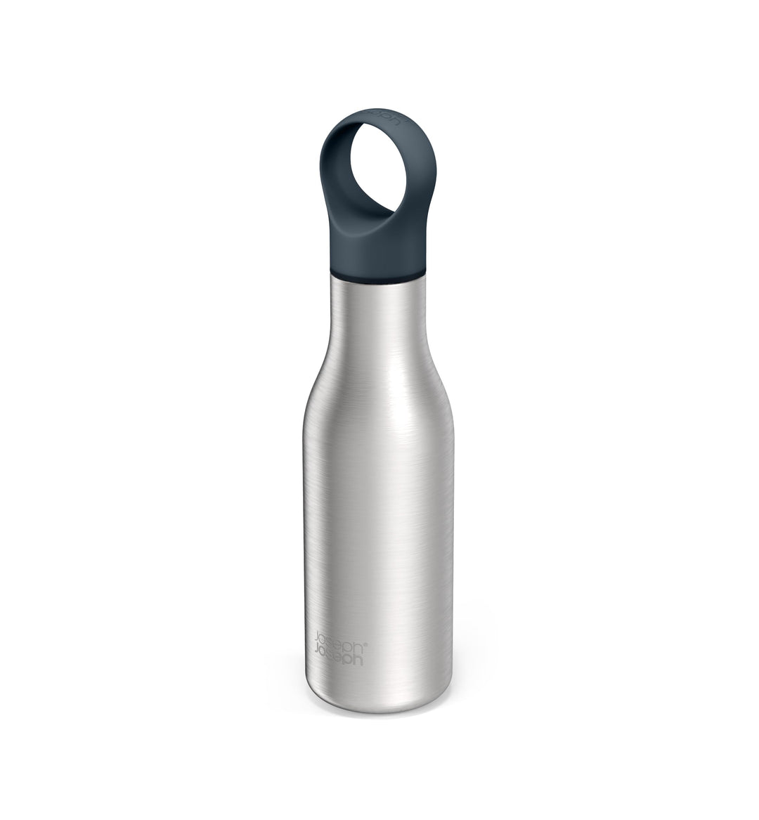 Joseph Joseph Loop™ Vakuumisolierte Trinkflasche 500 ml - Gebürstet/Anthrazit Anthracite, Anthracite